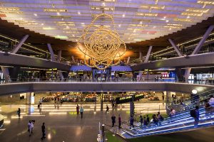 doha flygplats 300x200 - Doha, Qatar - 05 September 2018: Hamad International Airport Ope