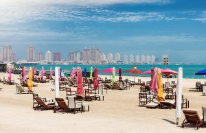 doha strand katara 300x194 - The Public Beach At Katara Cultural Center In Doha, Qatar